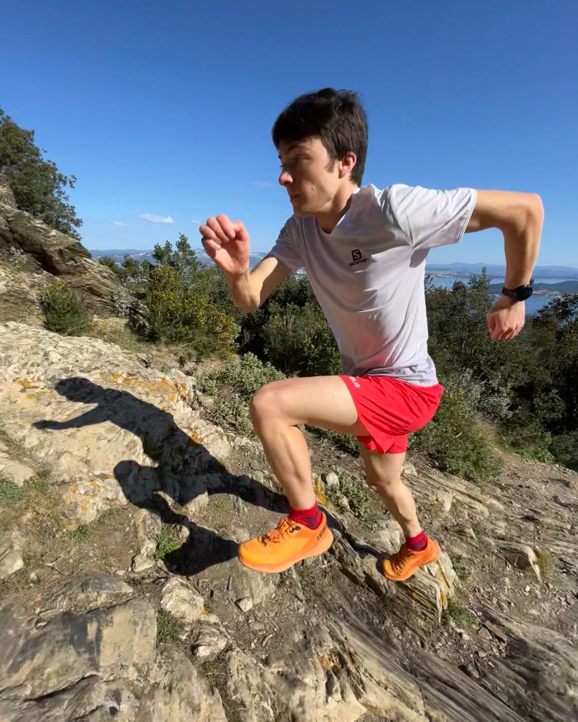 Trail-running, montée